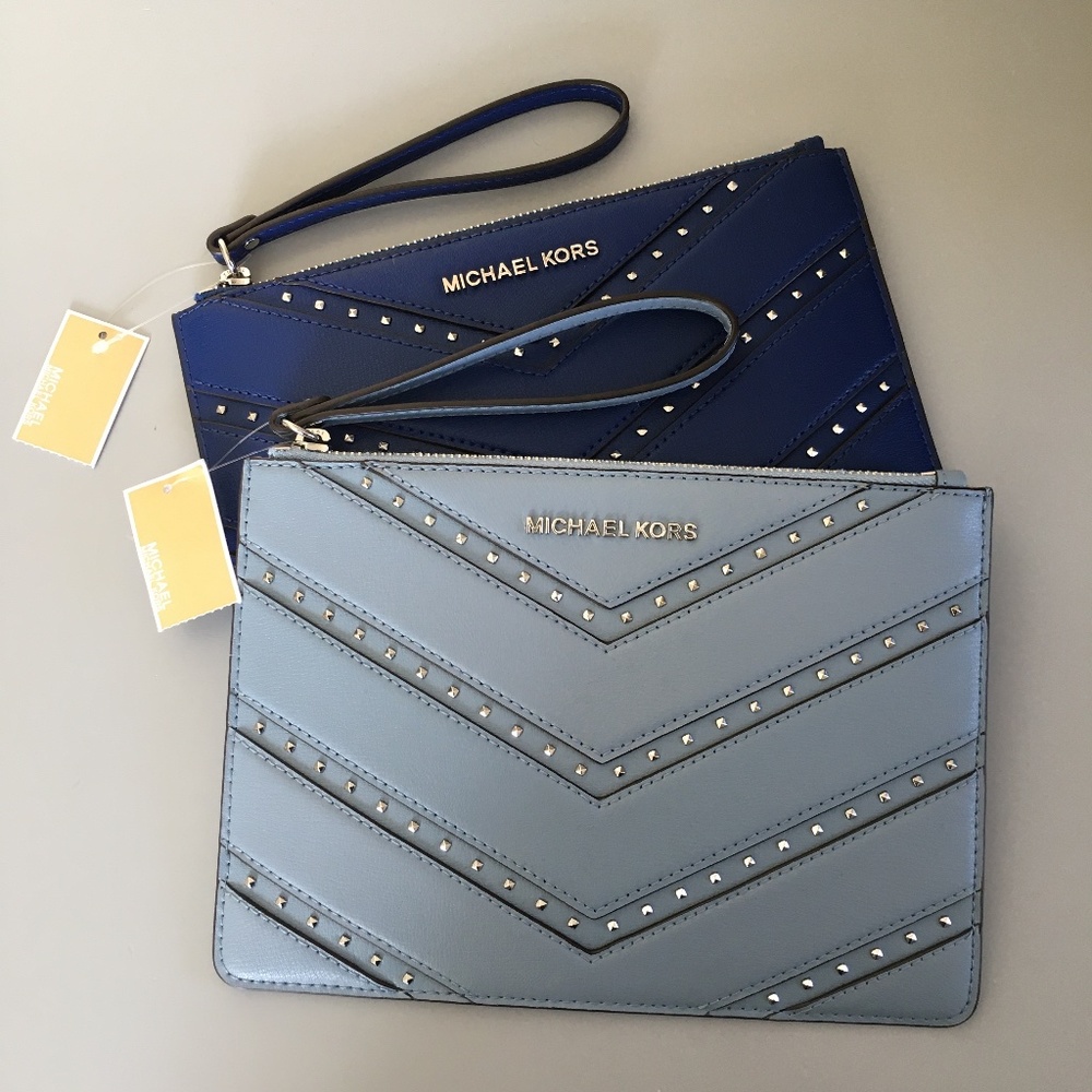 Michael Kors NEW Ellis Studded Clutch - Picture 7 of 7